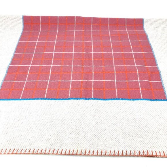 HERMES blanket interior Avalon blanket Wool / Cashmere pink/Orange - Picture 1 of 16